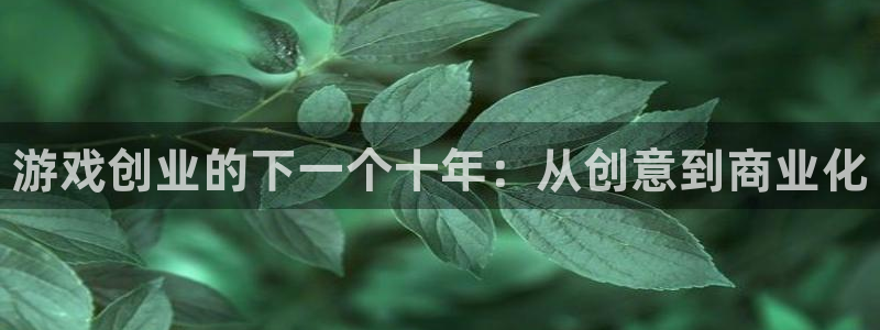 欧博娱乐注册登录：游戏创业的下一个十年：从创意到商业化